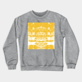 Yellow Tie-Dye Symmetry Crewneck Sweatshirt